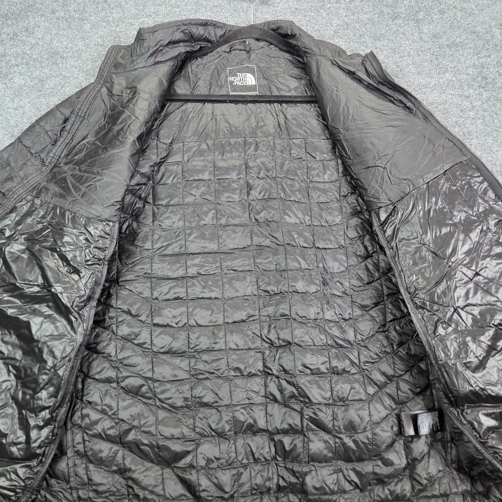 North Face Jacket Mens Sz XL Black Thermoball Eco Quilted Puffer Full Zip Winter